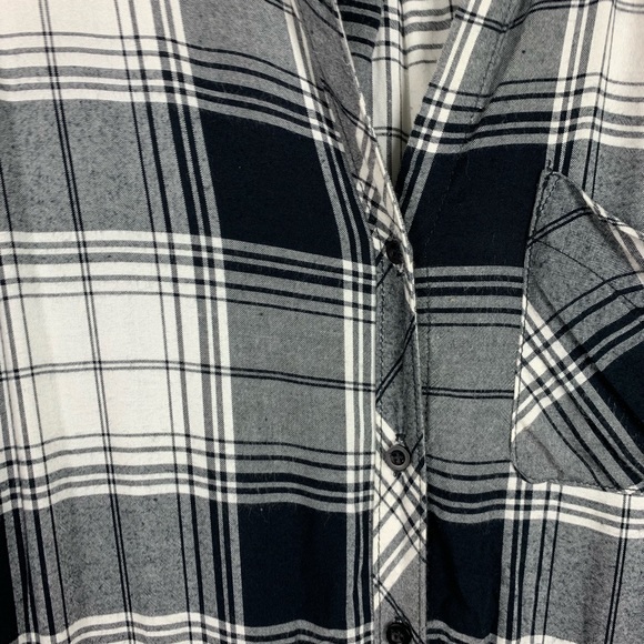 Cloth & Stone Katri Jumpsuit Black White Plaid - Picture 6 of 8